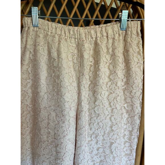 Vintage lace Gunne Sax stirrup pants - Picture 3 of 8